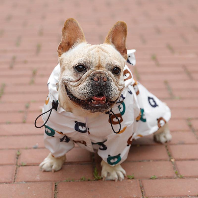 Puppy Paws Waterproof Raincoat - Bear Suit Style