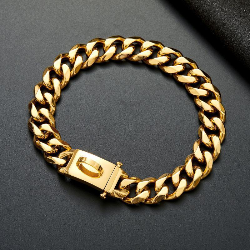 Titanium Steel Chain Dog Leash And Collar Set For Medium And Large Breeds