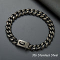 Titanium Steel Chain Dog Leash And Collar Set For Medium And Large Breeds