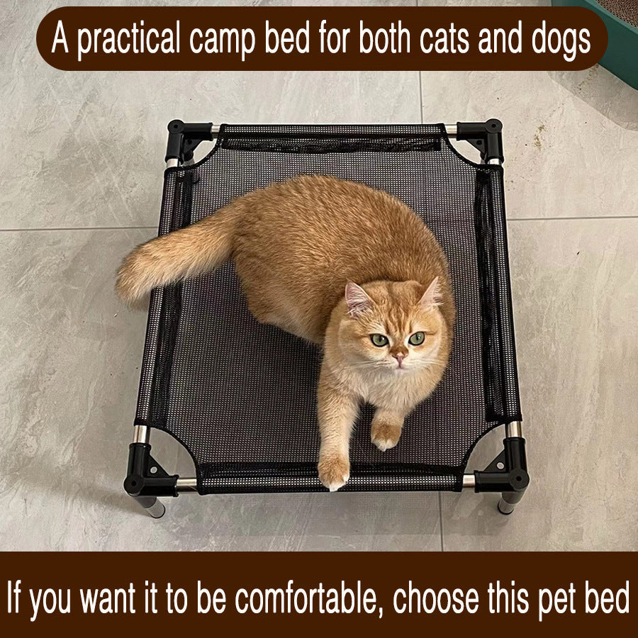NNEDSZ L Breathable and Cooling Elevated Pet Bed - Perfect for Dogs, Provides Comfort and Airflow